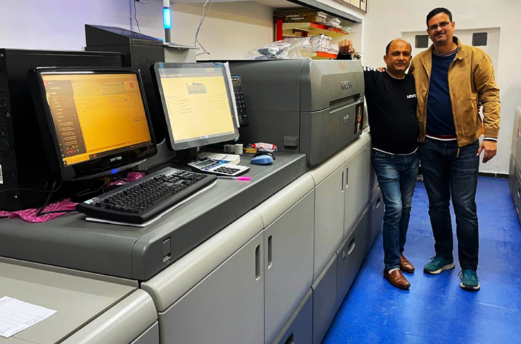 MG Digital Press team in Jaipur operating the Ricoh Pro C9200 digital colour production press to boost high-volume digital printing capacity and output