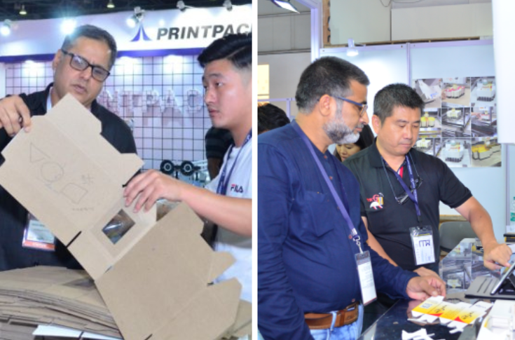 Industry professionals explore packaging machinery, corrugated box-making equipment, and paper packaging solutions at IndiaCorr Expo and India Folding Carton, featuring leading global and Indian exhibitors