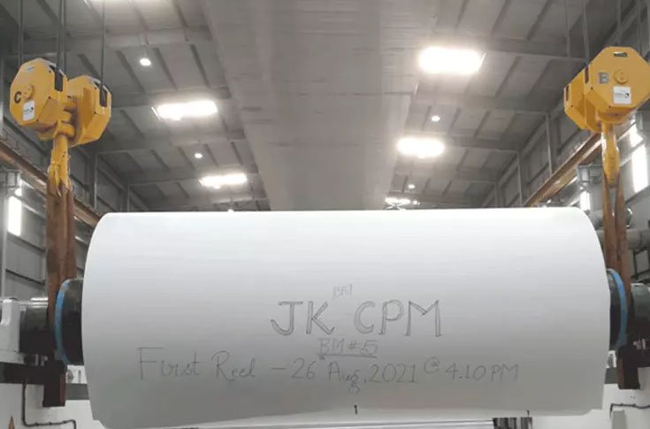 JK Paper financial performance update showing Q4 FY24 results with marginal profit decline, revenue stability, reduced EBITDA margins, and management commentary on raw material cost pressures and expected FY25 growth