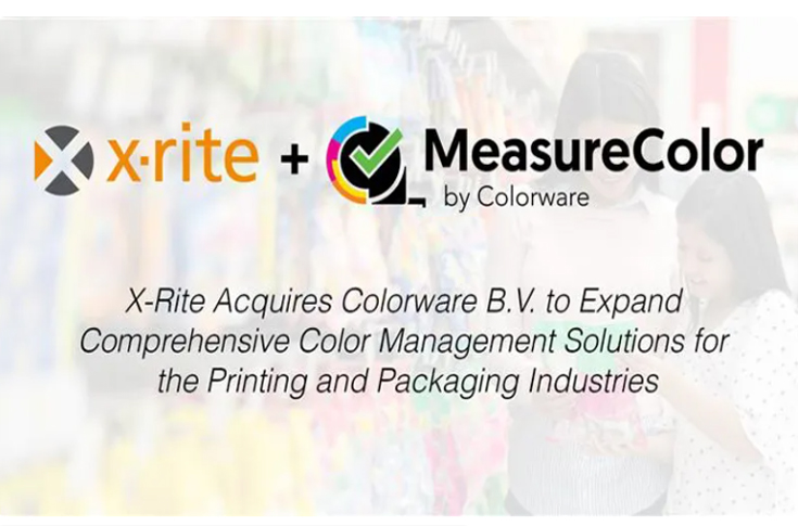 X-Rite and Colorware colour management solutions used in printing and packaging workflows, enabling real-time colour control and accurate colour matching across production processes