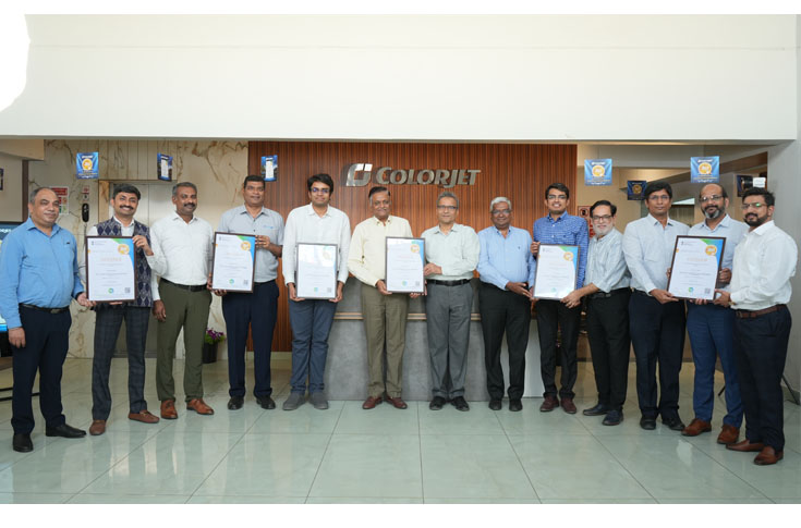 ColorJet manufacturing facility demonstrating sustainable printing practices and eco-friendly production processes aligned with ZED Gold certification standards for quality and environmental responsibility