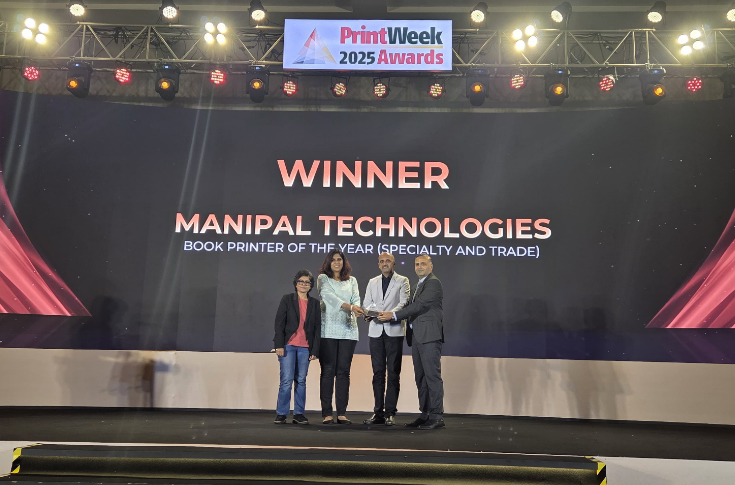 Premium printed books by Manipal featuring silver foiling, edge colouring, matte lamination, debossing, slipcases, and high-end post-press embellishments for enhanced presentation