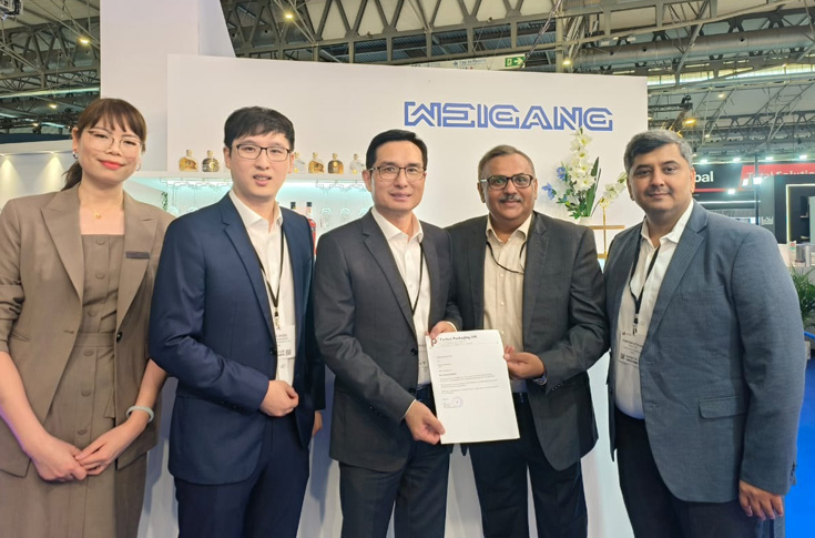 Perfect Packaging manufacturing facility in Nigeria featuring Weigang ZJR flexographic presses producing self-adhesive roll labels for pharmaceuticals, cosmetics, industrial and FMCG applications