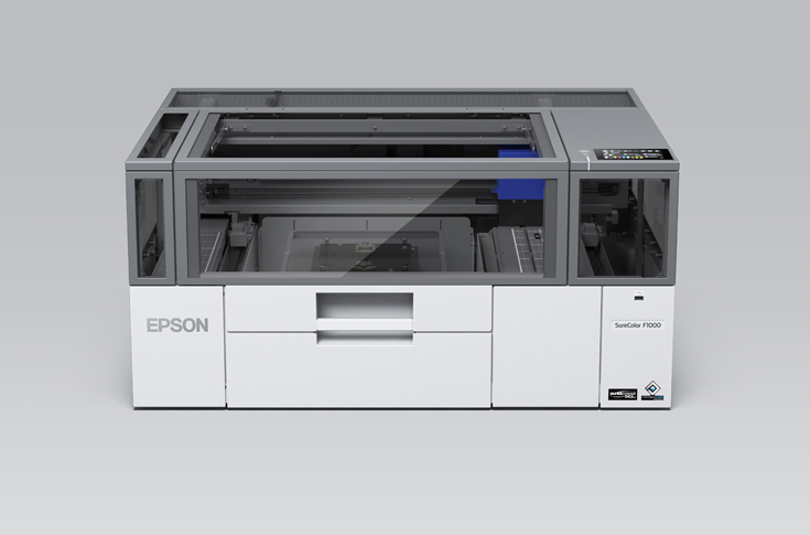 Overview of Epson SC-F1030 direct-to-garment printer designed for custom apparel printing, featuring Micro TFP printhead, UltraChrome DG2 inks, and Auto Gap Adjustment technology to support high-quality personalised garment production for retail and gift businesses