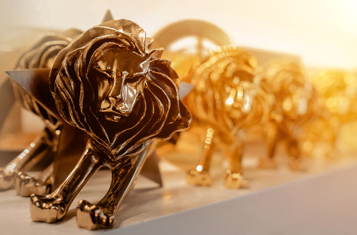 Cannes Lions shortlists announcement highlighting Leo Burnett, Ogilvy Mumbai, and Brand David Communications India entries across Creative Effectiveness, Film, PR, and Strategy categories at the global advertising festival