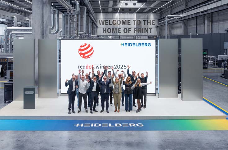 Heidelberg Home of Print experience centre displaying integrated commercial, packaging, and label printing systems with live demonstrations of Prinect workflow and partner technologies for visiting customers