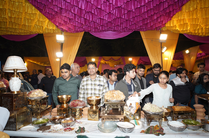 Printers’ Day and DPA Holi Milan 2025 event featuring industry leaders, lamp lighting ceremony, and festive gathering celebrating printing heritage and community
