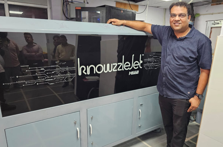 Kailash Graphics book printing facility using KnowzzleJet M660 digital inkjet press by Monotech Systems for short-run, high-speed publishing and educational book production in India