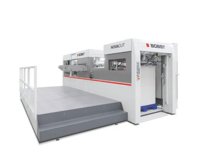 Bobst showcasing the Accuregister contactless registration system at PrintPack 2025, featuring high-performance cameras, precision sheet alignment, and integration with Novacut and Visioncut die-cutting machines for improved packaging production efficiency