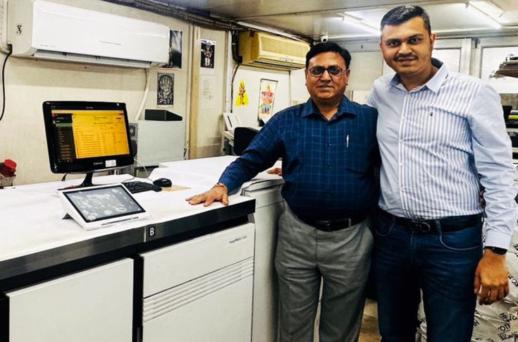 A to Z Digital Prints production facility in Mumbai featuring the Canon ImagePress V1000 digital colour production press installed by Canon India, improving print quality, productivity, and commercial printing efficiency