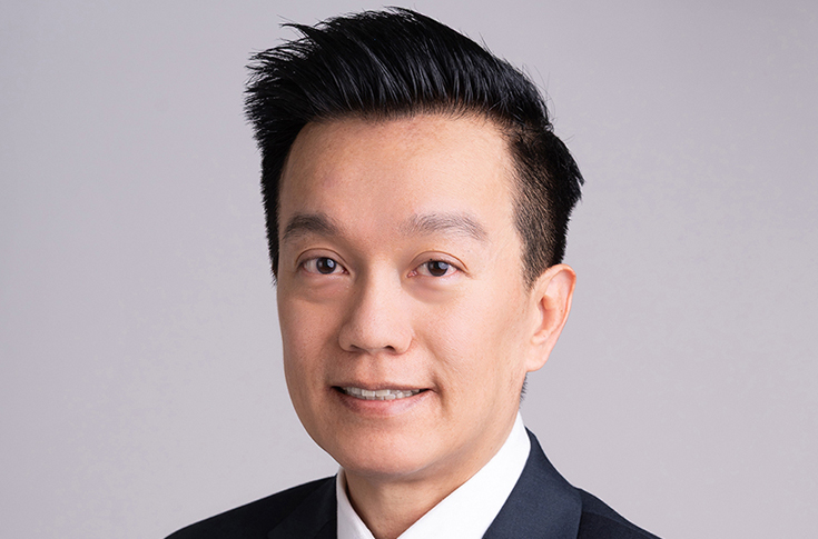 Corporate presentation setting featuring Domino Printing Sciences leadership announcement highlighting digital printing distribution strategy across Asia and label and packaging industry expansion