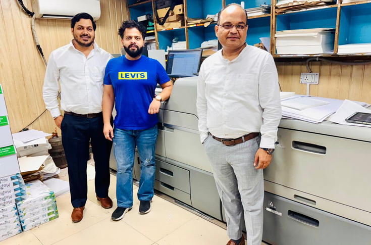 Dharam Reprographics in Delhi installs the Ricoh Pro C7500 digital colour production press for high-resolution brochures, certificates, and commercial printing with improved productivity and texture quality