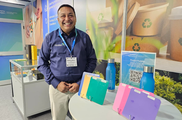 Archroma Packaging Technologies presenting sustainable coatings, adhesives, and barrier solutions for fibre-based packaging at Labelexpo Europe 2025, focusing on labels, paper, board, and flexible packaging applications