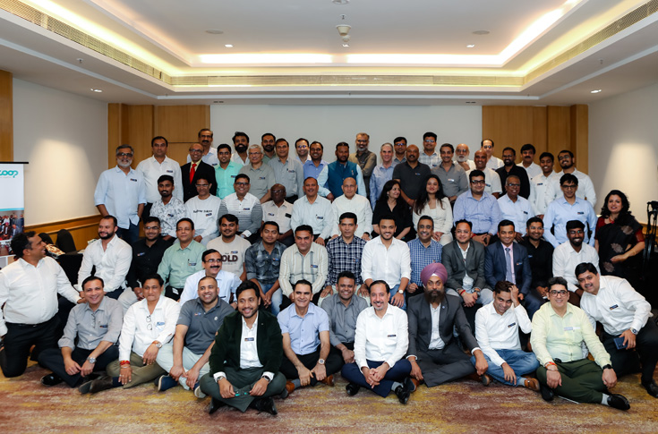 Dscoop India Bangalore meet featuring print and packaging leaders discussing AI-driven digital printing, automation, and MSME growth strategies at a conference event