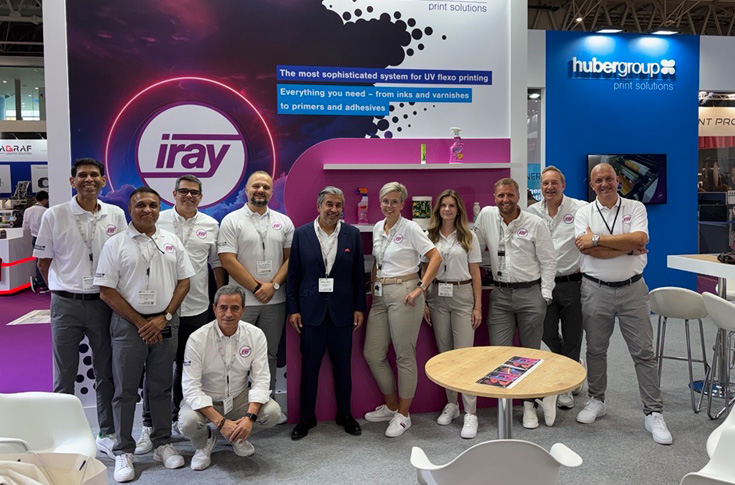 Packaging and label printing samples using high-performance UV flexo inks
