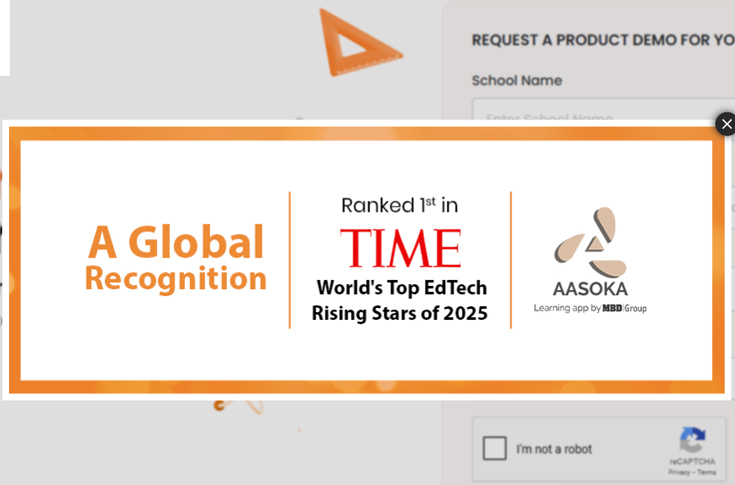 Aasoka EdTech platform receives global recognition as TIME and Statista’s No. 1 EdTech Rising Star for AI-driven K12 learning, school management, and digital education innovation