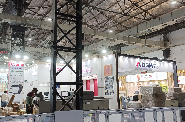 HP Indigo 7K and 6K digital presses displayed at Pamex 2023 for commercial, label, and packaging printing applications